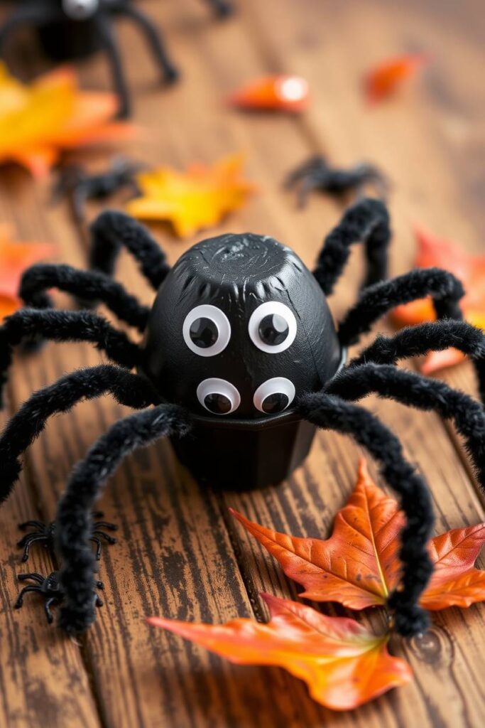 Egg Carton Spider Craft