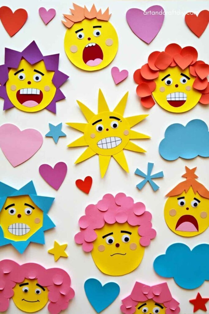 Feelings Faces Collage