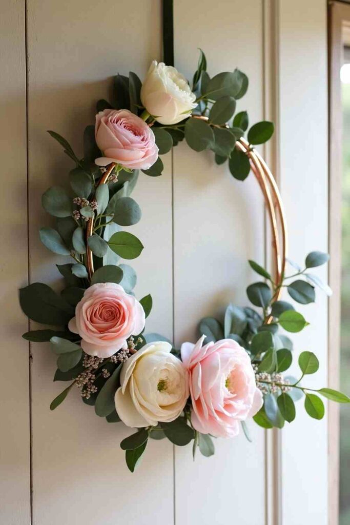 Floral Hoop Wreath