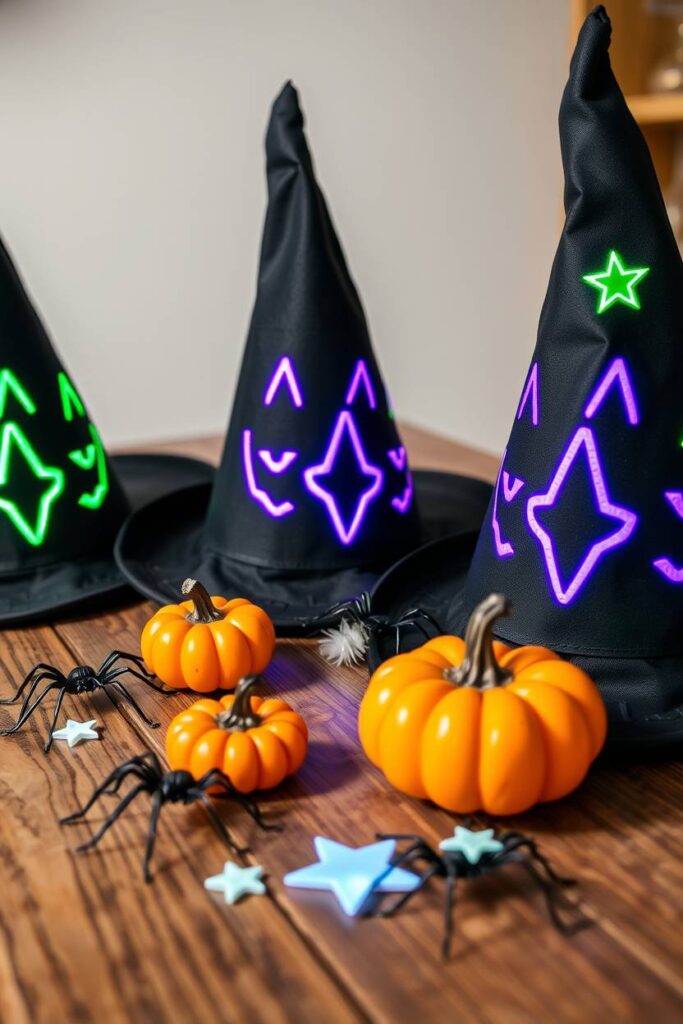 Glow-in-the-Dark Witch Hats