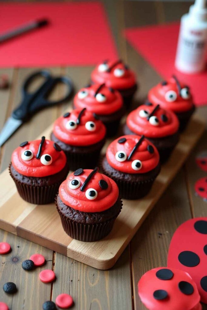 Ladybug Cupcakes