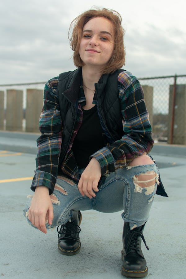 Layered Look with Flannel Shirt