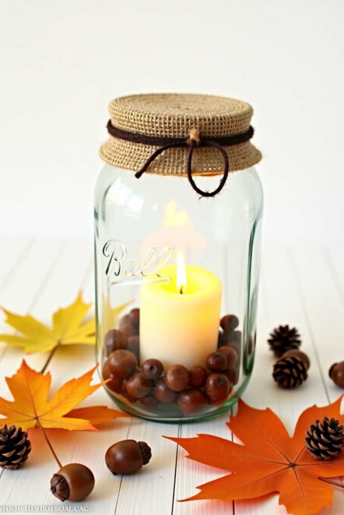 Mason Jar Candle Holders