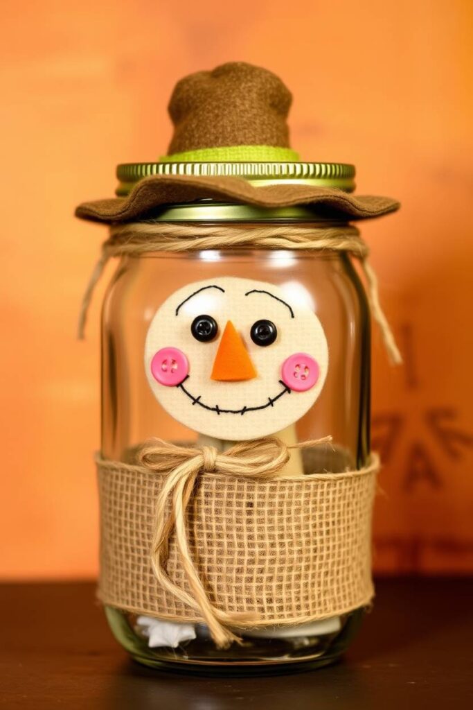 Mason Jar Scarecrow