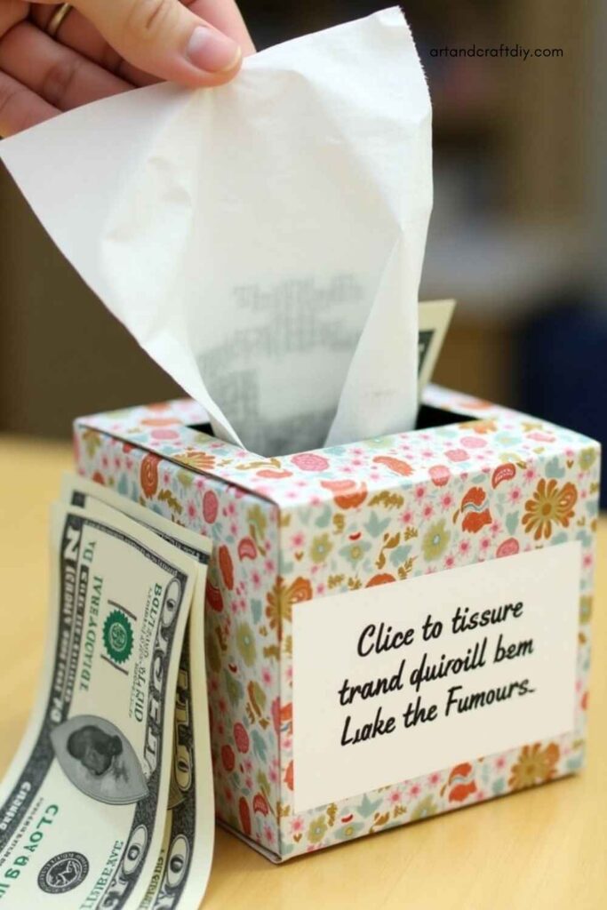 Money in a Tissue Box