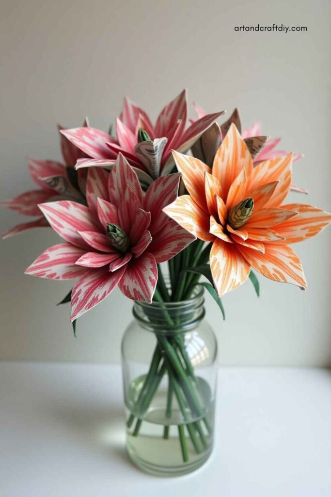 Origami Money Flowers