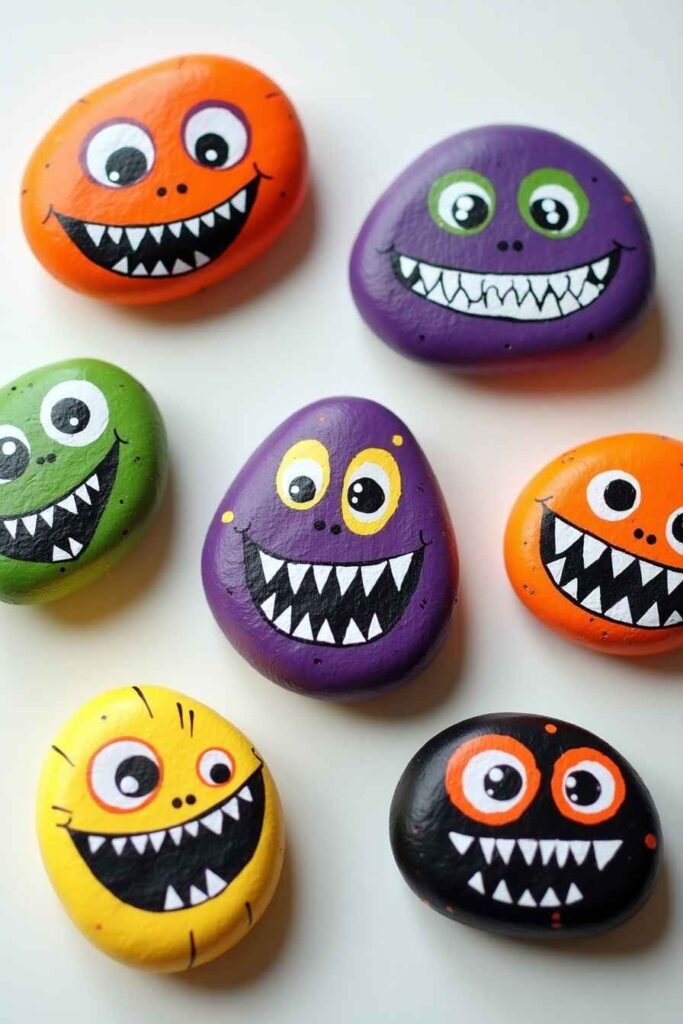 Painted Rock Monsters