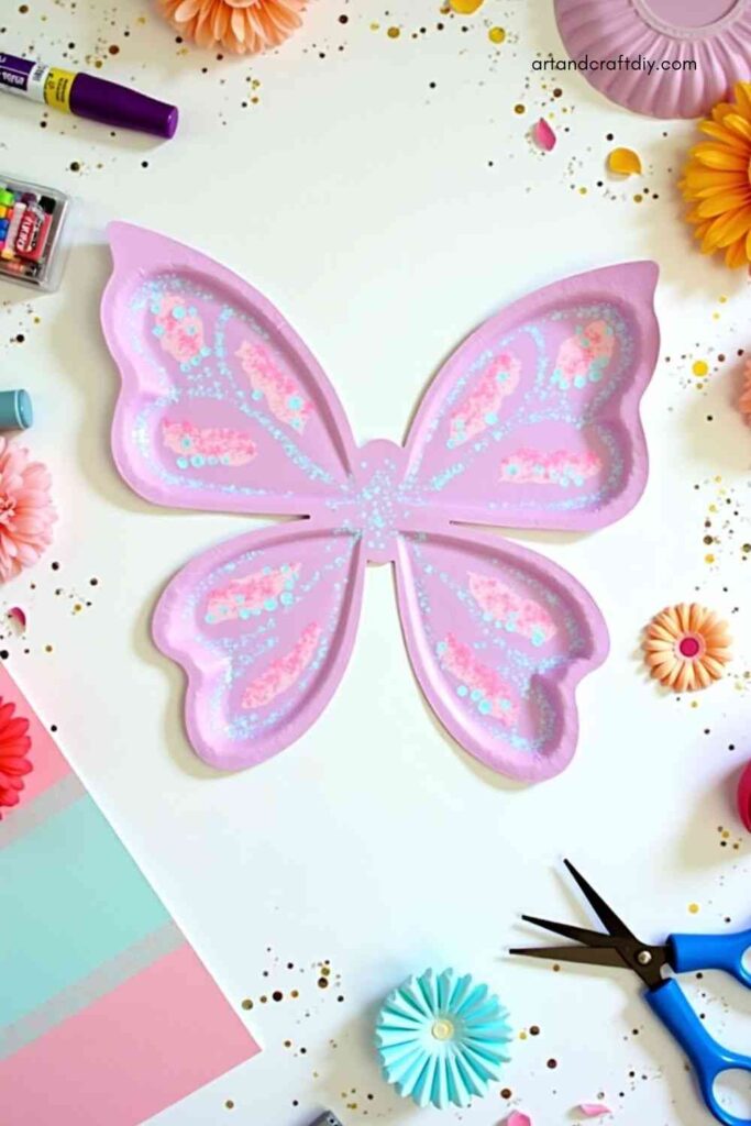 Paper Plate Fairy Wings