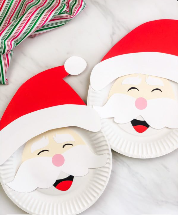 Paper Plate Santa