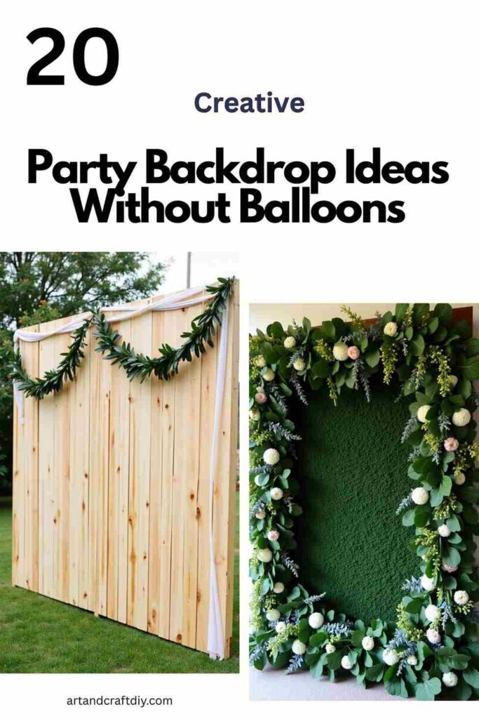 Party Backdrop Ideas Without Balloons
