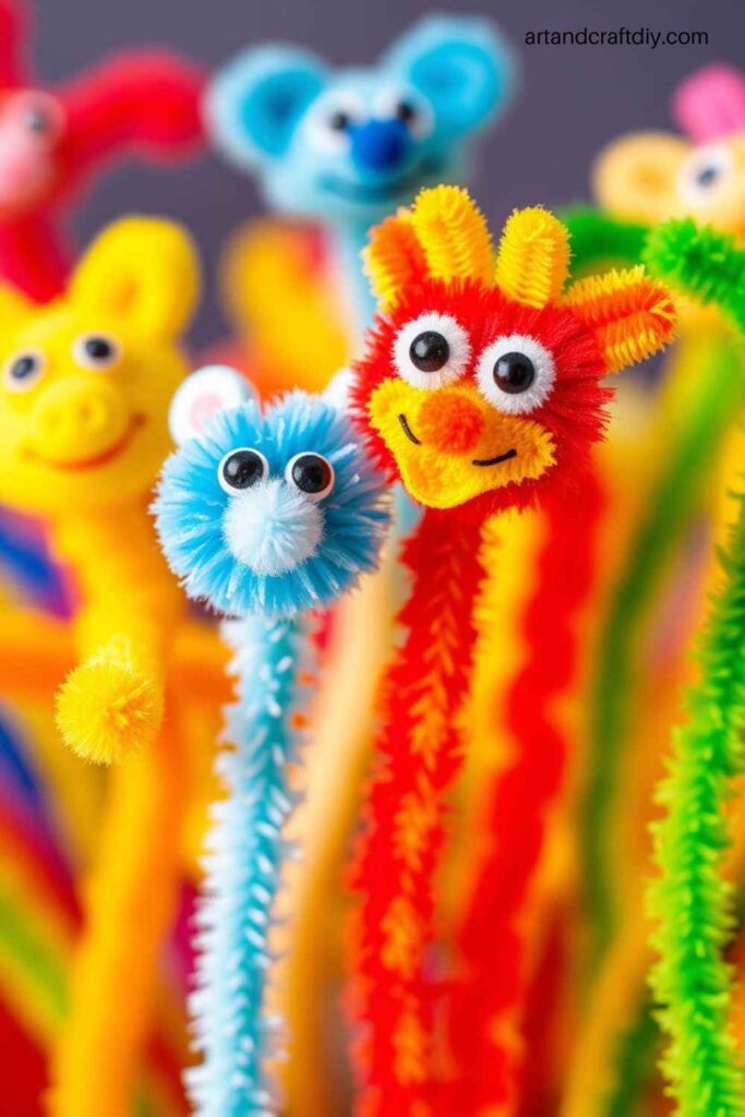Pipe Cleaner Finger Puppets