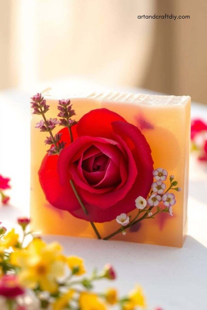Pressed Flower Soap