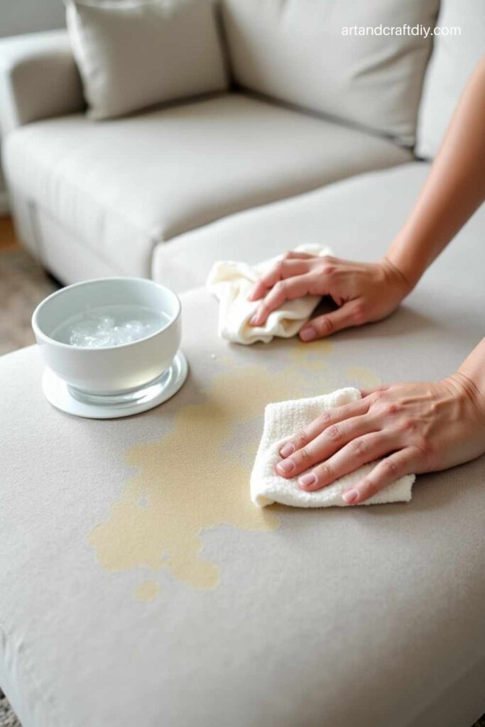 Remove Grease Stains with Dish Soap