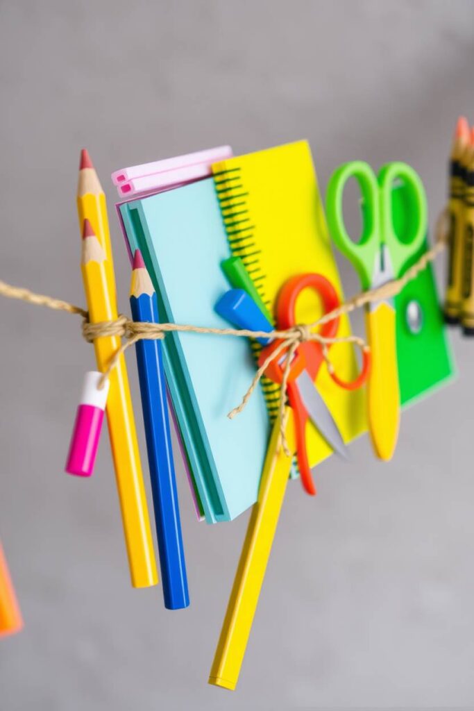 School Supply Garland