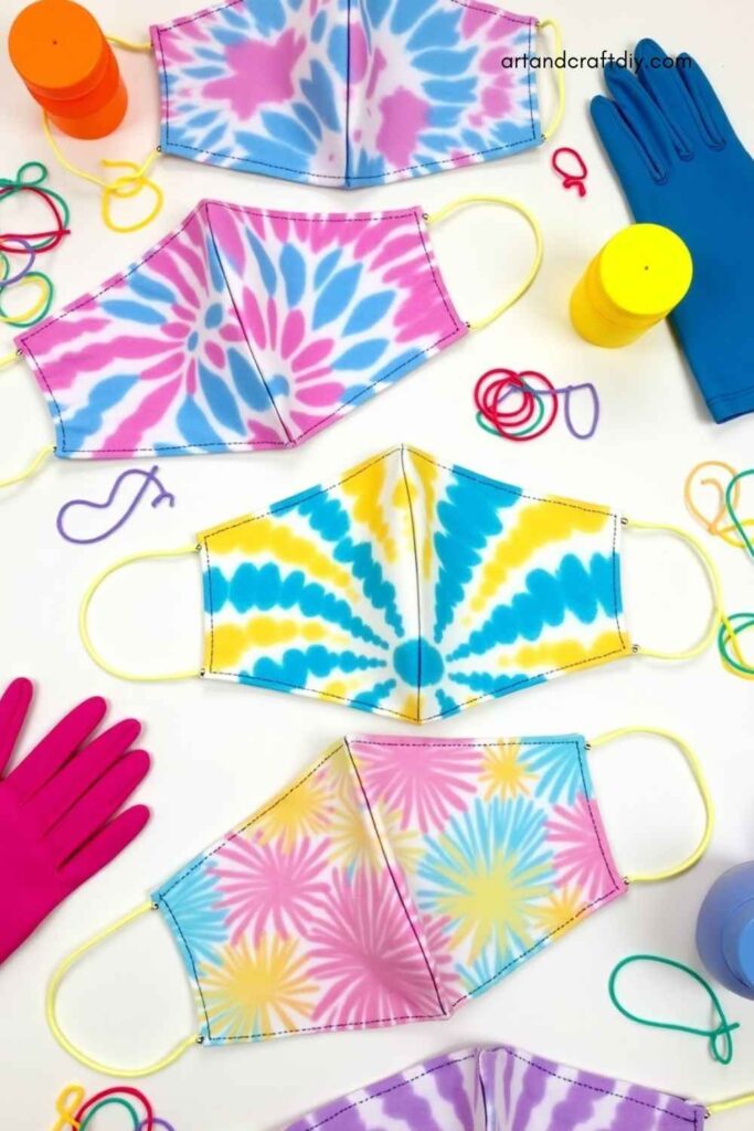 Tie-Dye Face Masks