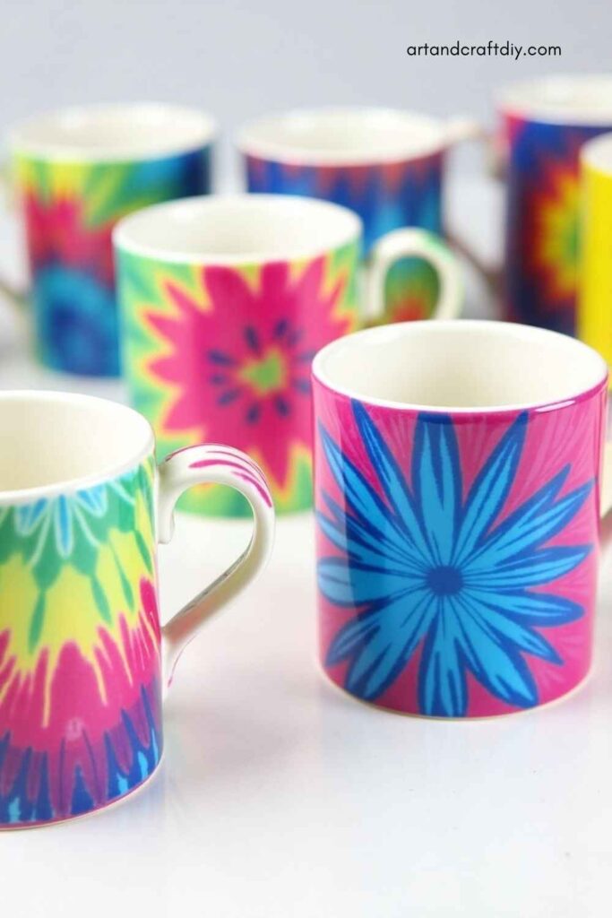Tie-Dye Mugs