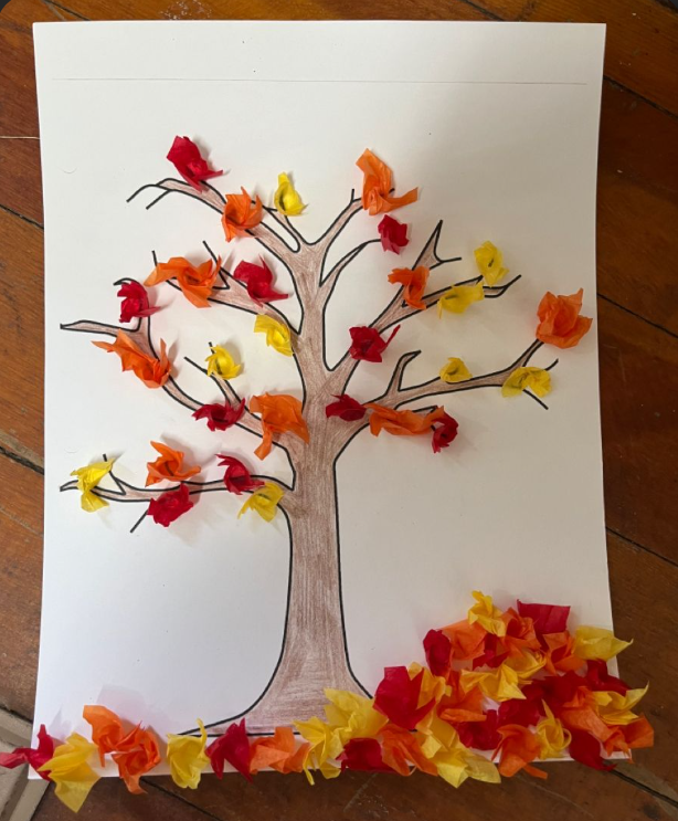 Tissue Paper Fall Trees