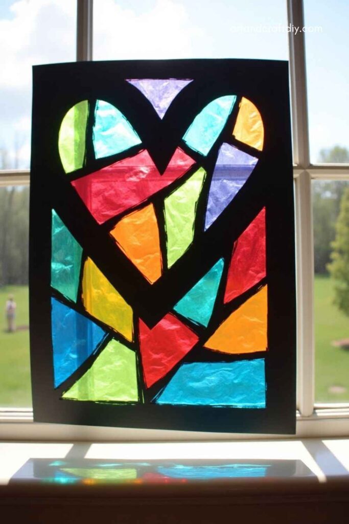 Tissue Paper Stained Glass
