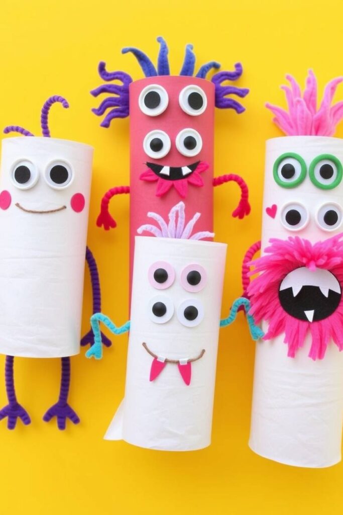 Toilet Paper Roll Monsters