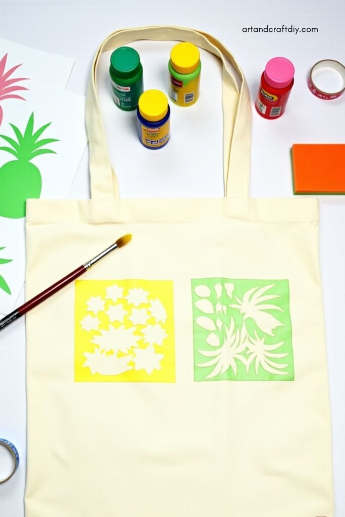 Tropical Stencil Tote