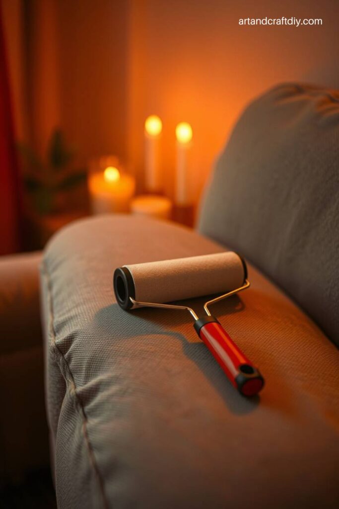 Use a Lint Roller for Quick Cleanup