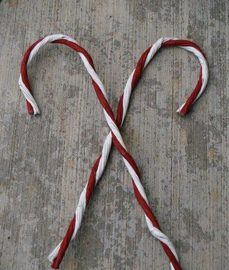 Wire Candy Cane Charm