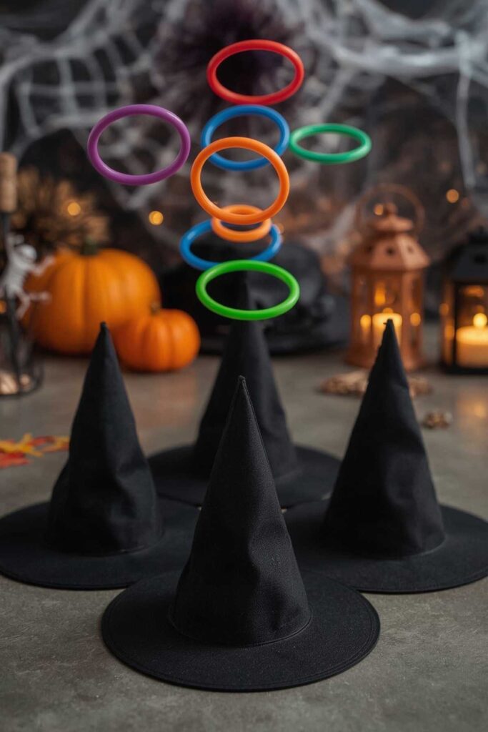 DIY Witch Hat Ring Toss