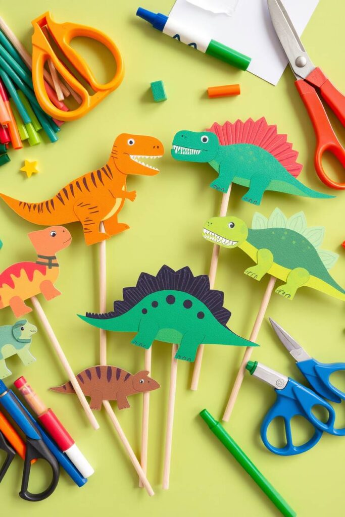 Dinosaur Stick Puppets