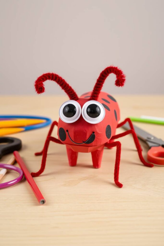 Egg Carton Ant Craft