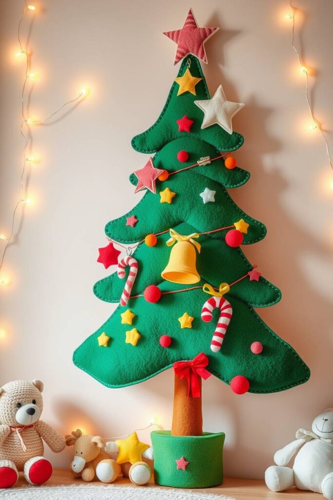 Felt Christmas Tree Wall