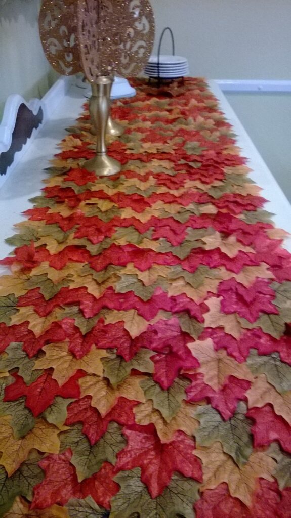 Felt Leaf Table Runner