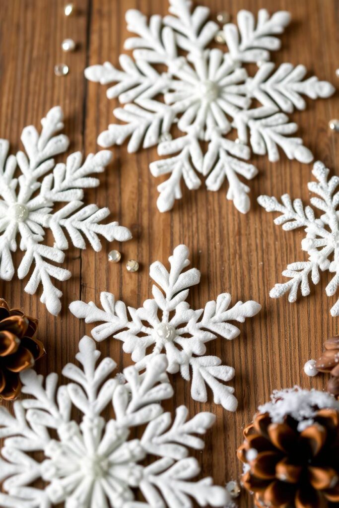 Felt Snowflake Decorations