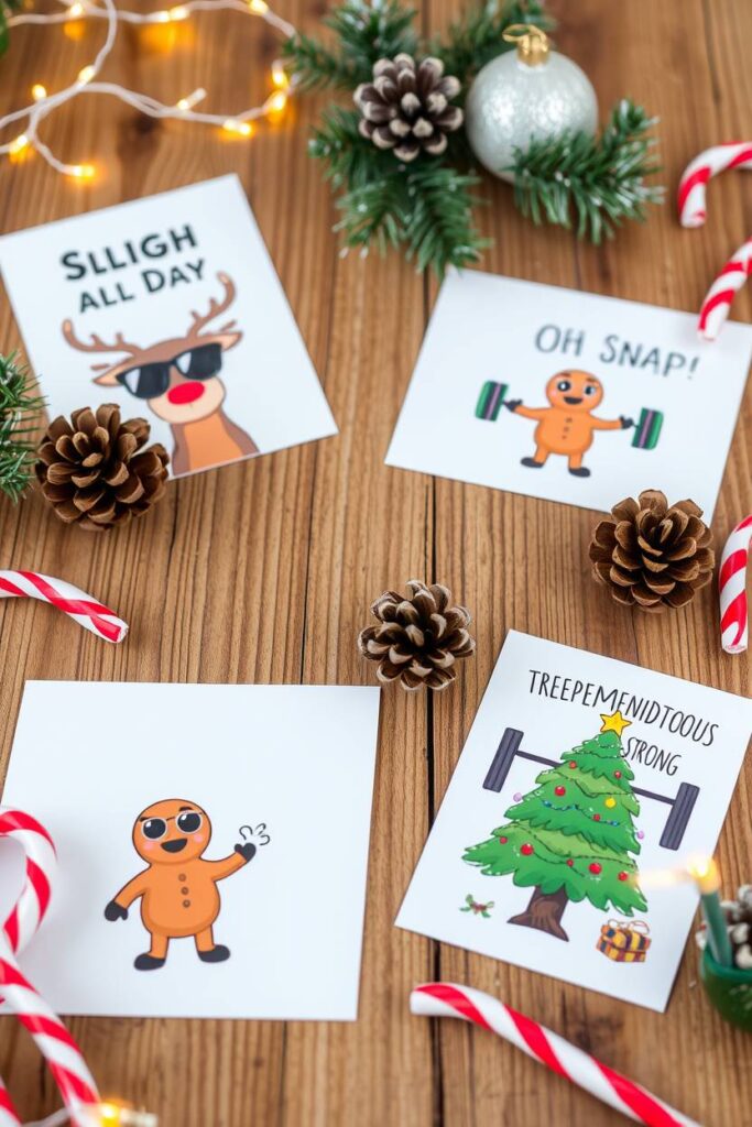 Funny Christmas Pun Cards