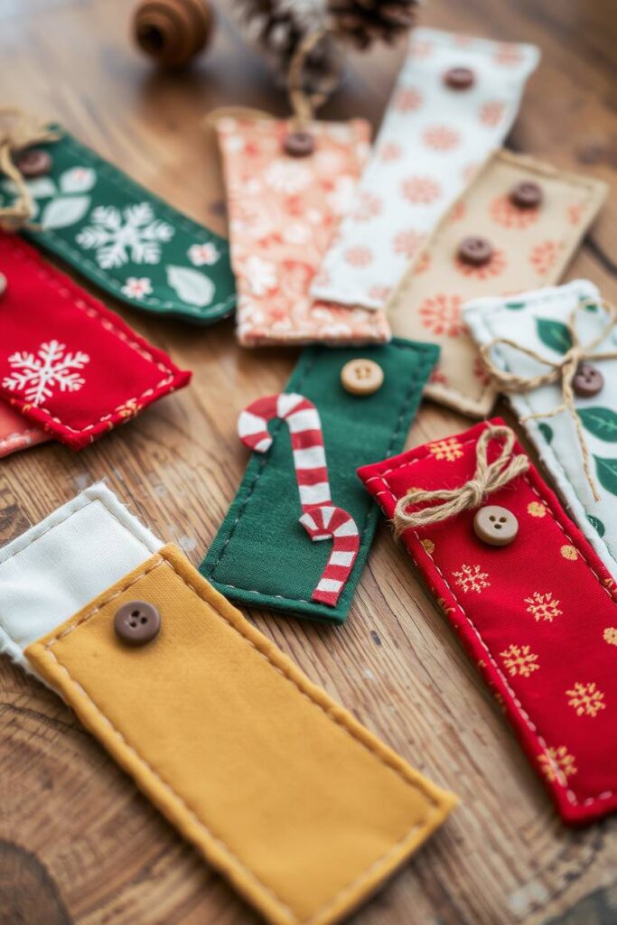Handmade Fabric Bookmarks