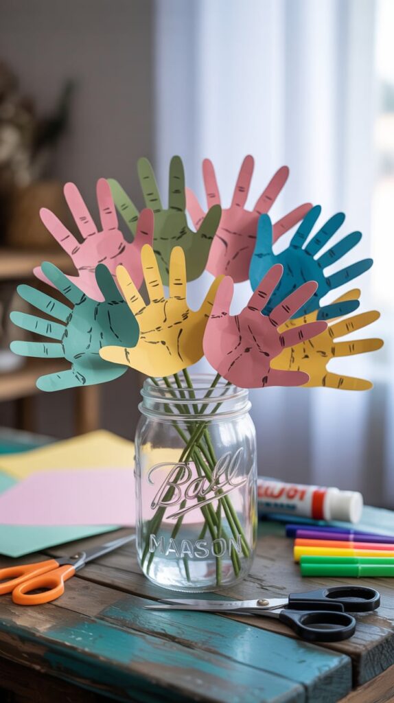 Handprint Flower Bouquet