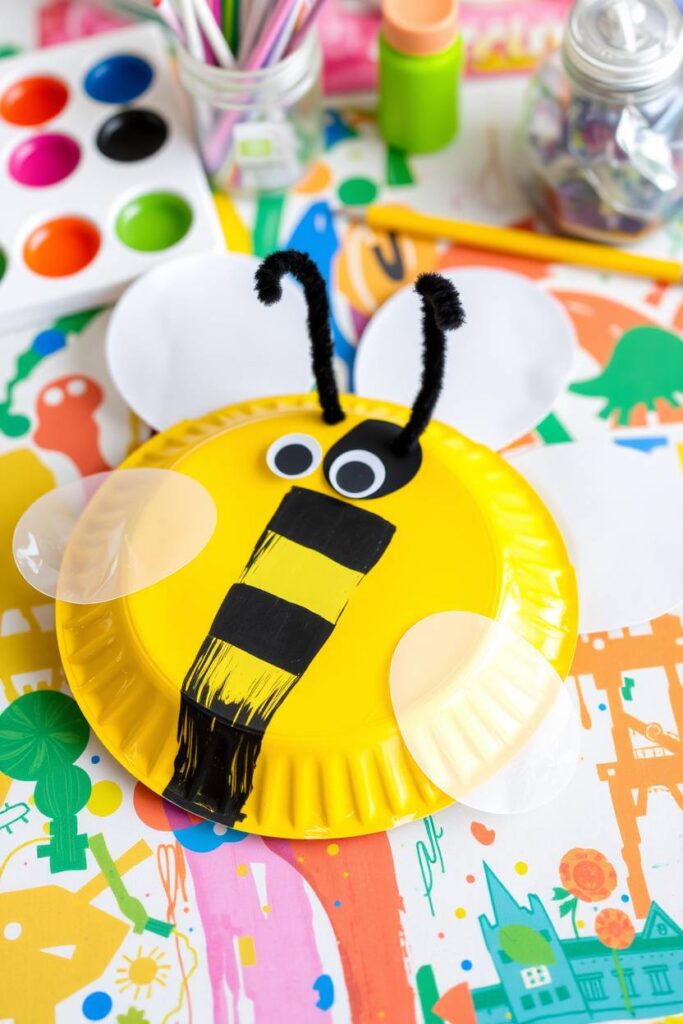 Paper Plate Bee