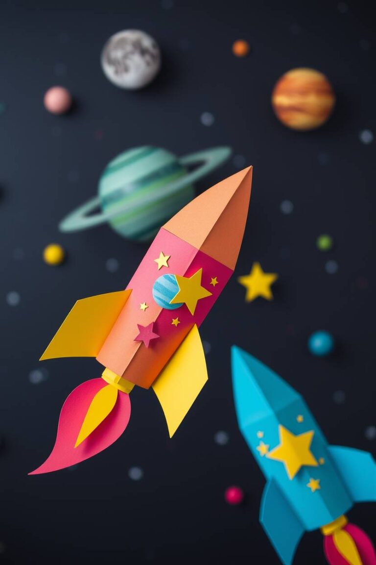 Galactic Fun Space Crafts for Kids - DIY Art and Crafts Ideas