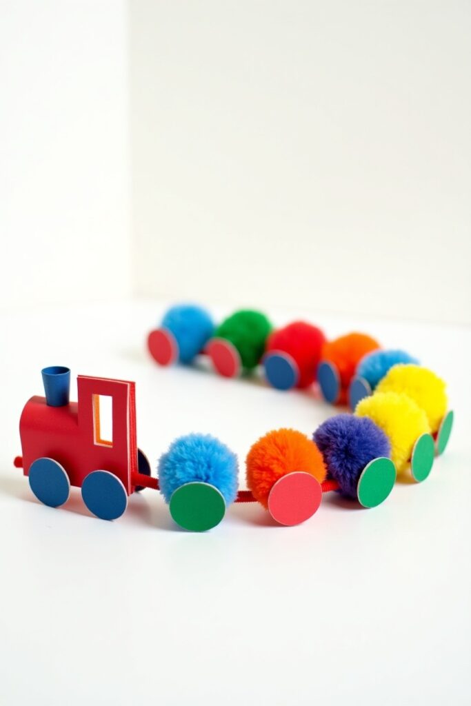 Pom-Pom Train Craft