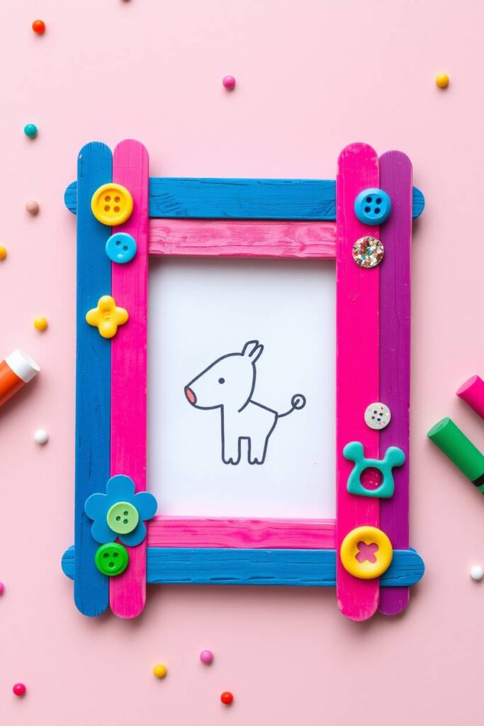 Popsicle Stick Photo Frame