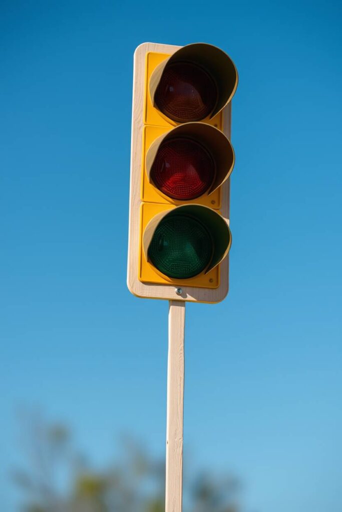 Popsicle Stick Traffic Light