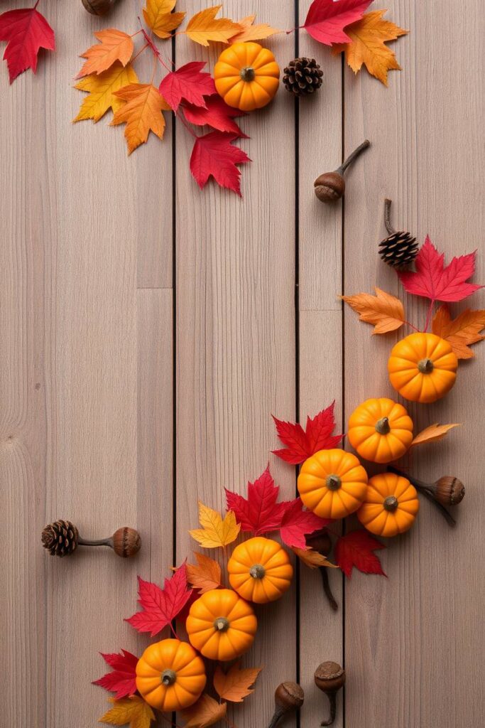 Pumpkin and Leaf Garland Combo