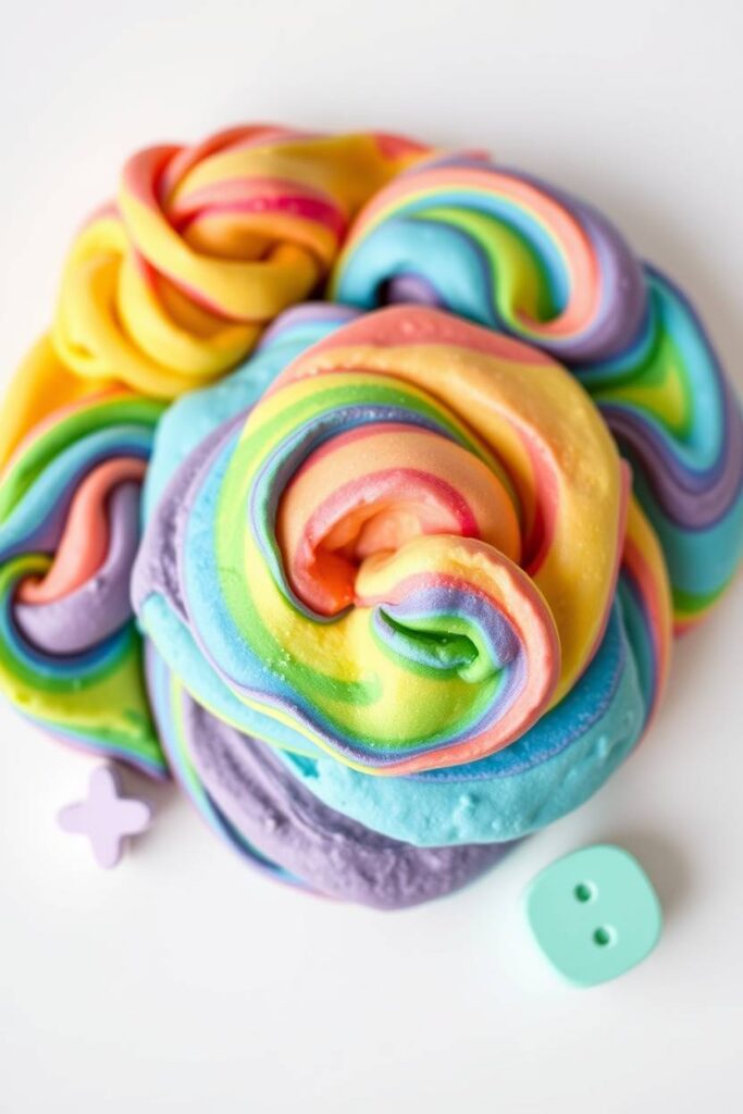 Rainbow Swirl Cloud Dough