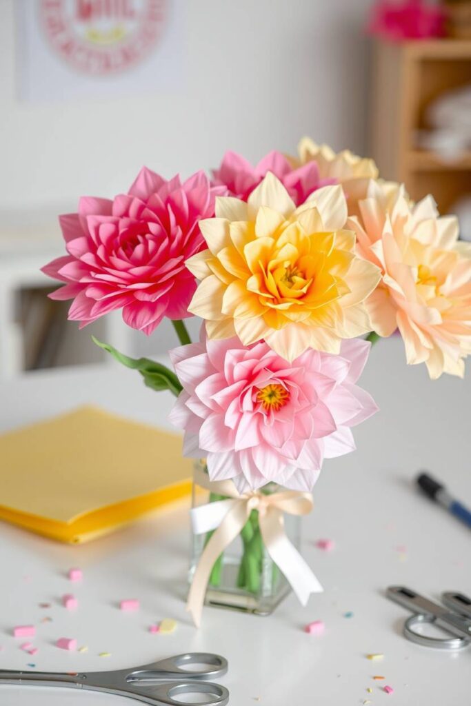 Tissue Paper Blossoms