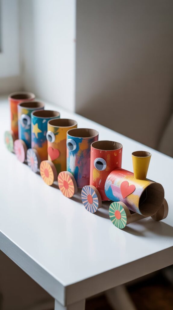 Toilet Paper Roll Train Craft