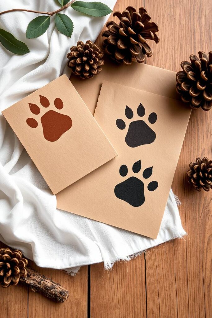 Bear Paw Print Sponges