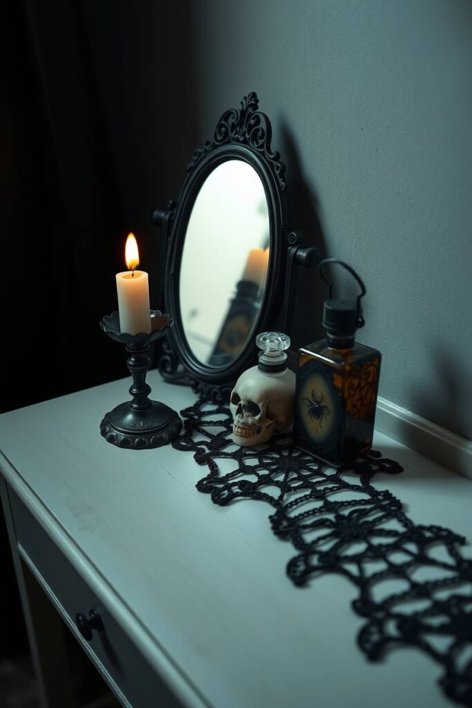 Black Lace Table Runners