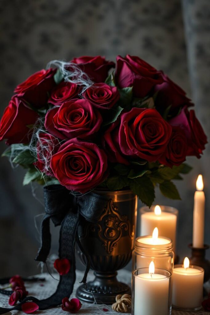 Black Rose Arrangement