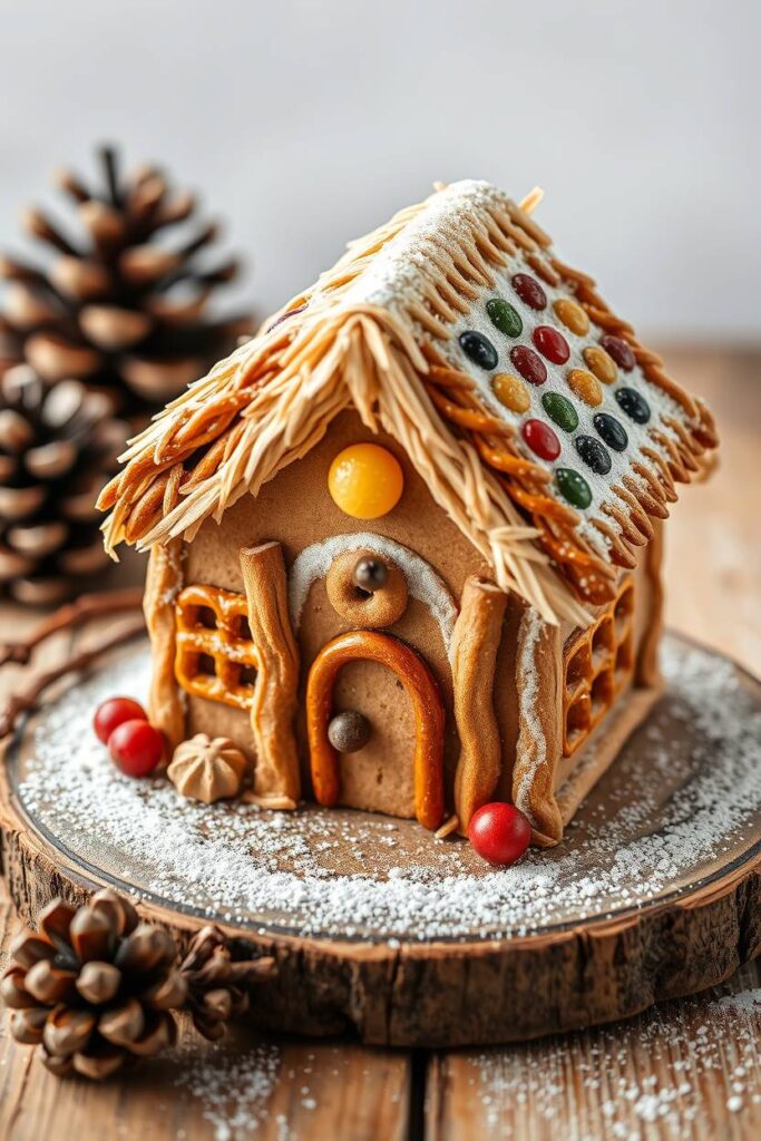 Candy-Free Gingerbread House
