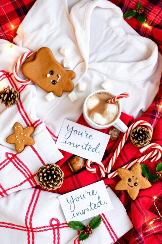 Christmas Pajama Party Invitations