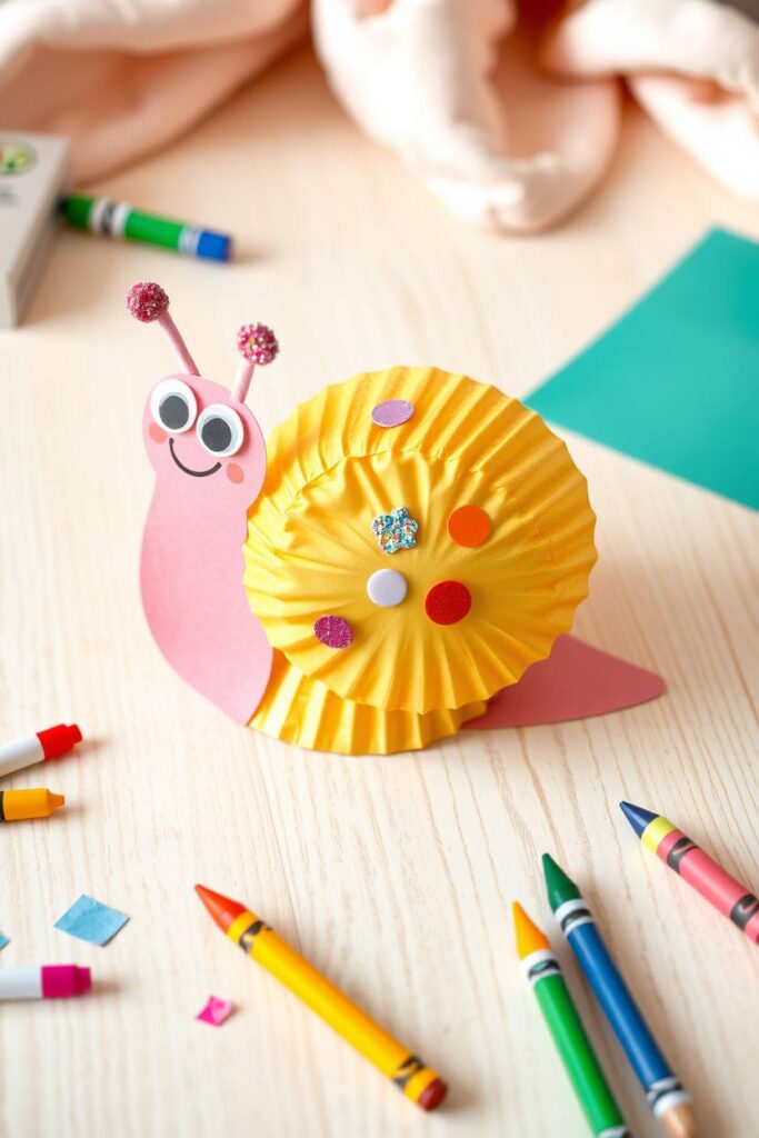 Cupcake Liner Snail